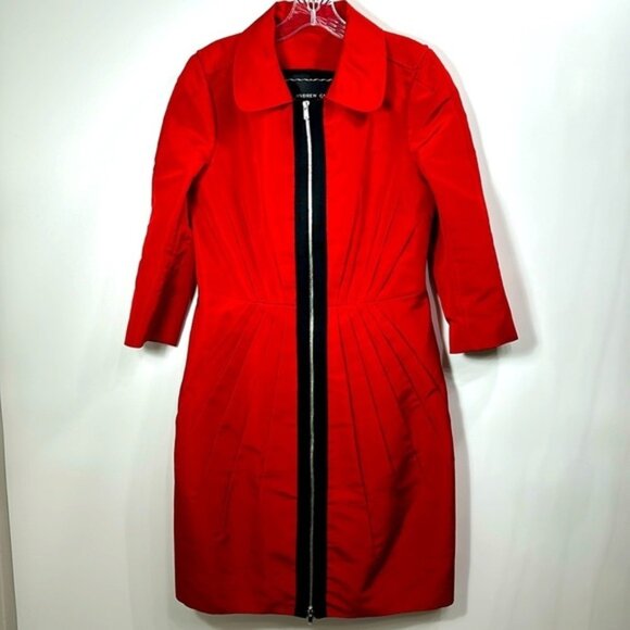 Andrew GN Red full zip long jacket size 42. - Picture 1 of 11